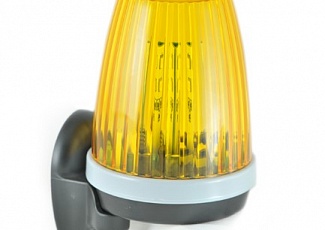 Проблесковая лампа F5002 предназначена для предупреждения (сигнализации) о движении автоматизированных ворот, шлагбаумов.